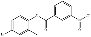 4-bromo-2-methylphenyl 3-nitrobenzoate 结构式