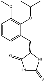 5-(2-isopropoxy-3-methoxybenzylidene)-2-thioxo-4-imidazolidinone 结构式