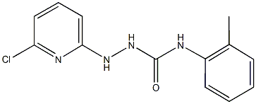 2-(6-chloro-2-pyridinyl)-N-(2-methylphenyl)hydrazinecarboxamide 结构式