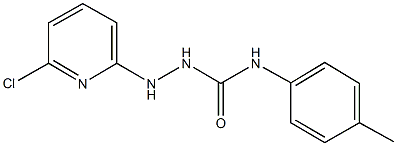 2-(6-chloro-2-pyridinyl)-N-(4-methylphenyl)hydrazinecarboxamide 结构式