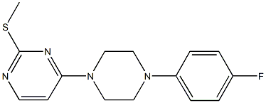 4-[4-(4-fluorophenyl)-1-piperazinyl]-2-pyrimidinyl methyl sulfide 结构式
