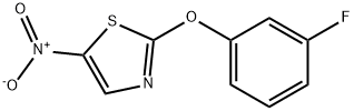 2-(3-fluorophenoxy)-5-nitro-1,3-thiazole 结构式