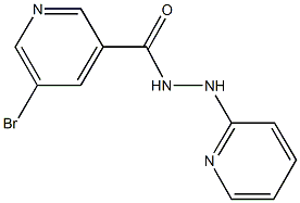 5-bromo-N'-(2-pyridinyl)nicotinohydrazide 结构式
