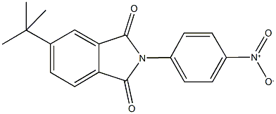 5-tert-butyl-2-{4-nitrophenyl}-1H-isoindole-1,3(2H)-dione 结构式