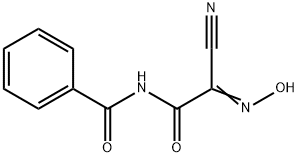 N-benzoyl-2-cyano-2-(hydroxyimino)acetamide 结构式