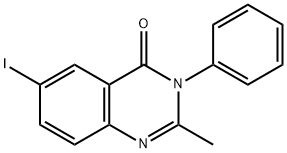 6-iodo-2-methyl-3-phenyl-4(3H)-quinazolinone 结构式