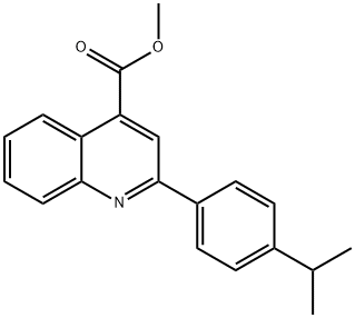 methyl 2-(4-isopropylphenyl)-4-quinolinecarboxylate 结构式