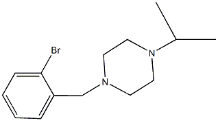 1-(2-bromobenzyl)-4-isopropylpiperazine 结构式