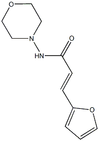 3-(2-furyl)-N-(4-morpholinyl)acrylamide 结构式