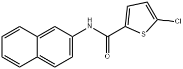 5-chloro-N-(2-naphthyl)-2-thiophenecarboxamide 结构式