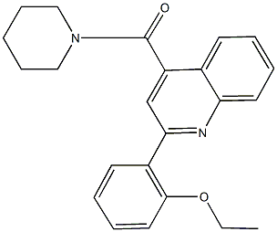 2-(2-ethoxyphenyl)-4-(1-piperidinylcarbonyl)quinoline 结构式