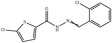 5-chloro-N'-(2-chlorobenzylidene)-2-thiophenecarbohydrazide 结构式