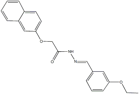 N'-(3-ethoxybenzylidene)-2-(2-naphthyloxy)acetohydrazide 结构式