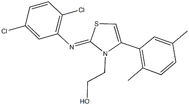 2-(2-[(2,5-dichlorophenyl)imino]-4-(2,5-dimethylphenyl)-1,3-thiazol-3(2H)-yl)ethanol 结构式