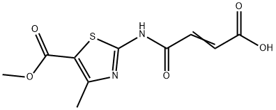 4-{[5-(methoxycarbonyl)-4-methyl-1,3-thiazol-2-yl]amino}-4-oxo-2-butenoic acid 结构式