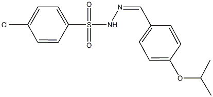 4-chloro-N'-(4-isopropoxybenzylidene)benzenesulfonohydrazide 结构式