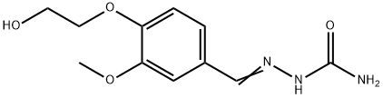 4-(2-hydroxyethoxy)-3-methoxybenzaldehyde semicarbazone 结构式