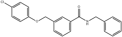 N-benzyl-3-[(4-chlorophenoxy)methyl]benzamide 结构式