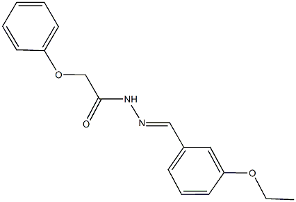 N'-(3-ethoxybenzylidene)-2-phenoxyacetohydrazide 结构式