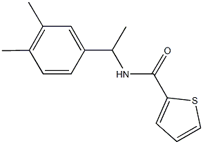 N-[1-(3,4-dimethylphenyl)ethyl]thiophene-2-carboxamide 结构式