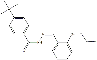 4-tert-butyl-N'-(2-propoxybenzylidene)benzohydrazide 结构式