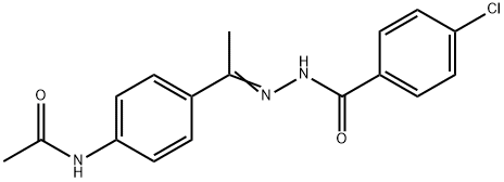 N-{4-[N-(4-chlorobenzoyl)ethanehydrazonoyl]phenyl}acetamide 结构式