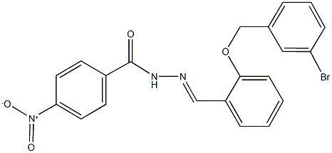 N'-{2-[(3-bromobenzyl)oxy]benzylidene}-4-nitrobenzohydrazide 结构式
