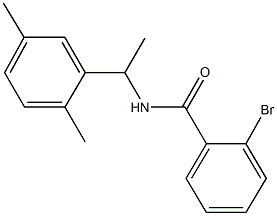 2-bromo-N-[1-(2,5-dimethylphenyl)ethyl]benzamide 结构式