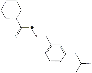 N'-(3-isopropoxybenzylidene)cyclohexanecarbohydrazide 结构式