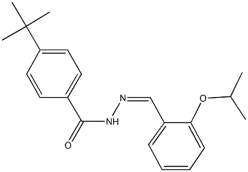 4-tert-butyl-N'-(2-isopropoxybenzylidene)benzohydrazide 结构式