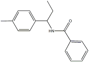 N-[1-(4-methylphenyl)propyl]benzamide 结构式