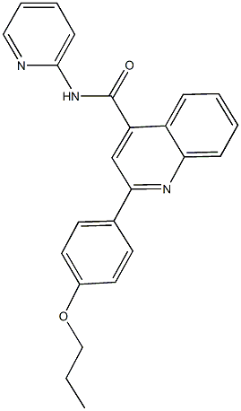 2-(4-propoxyphenyl)-N-(2-pyridinyl)-4-quinolinecarboxamide 结构式