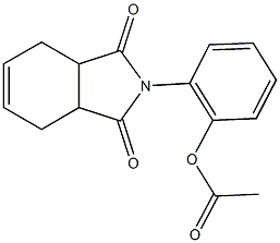 2-(1,3-dioxo-1,3,3a,4,7,7a-hexahydro-2H-isoindol-2-yl)phenyl acetate 结构式