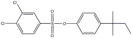 4-tert-pentylphenyl 3,4-dichlorobenzenesulfonate 结构式