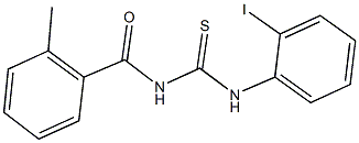 N-(2-iodophenyl)-N'-(2-methylbenzoyl)thiourea 结构式