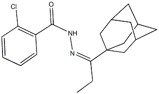 N'-[1-(1-adamantyl)propylidene]-2-chlorobenzohydrazide 结构式