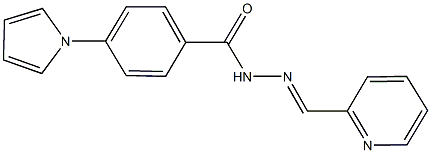 N'-(2-pyridinylmethylene)-4-(1H-pyrrol-1-yl)benzohydrazide 结构式