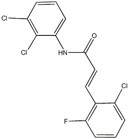 3-(2-chloro-6-fluorophenyl)-N-(2,3-dichlorophenyl)acrylamide 结构式