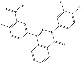 2-(3,4-dichlorophenyl)-4-{3-nitro-4-methylphenyl}-1(2H)-phthalazinone 结构式