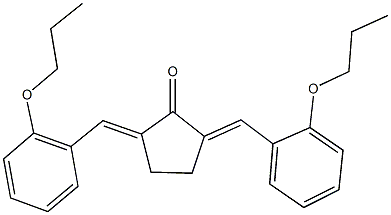 2,5-bis(2-propoxybenzylidene)cyclopentanone 结构式