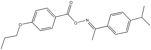 1-(4-isopropylphenyl)ethanone O-(4-propoxybenzoyl)oxime 结构式