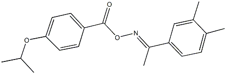 1-(3,4-dimethylphenyl)ethanone O-(4-isopropoxybenzoyl)oxime 结构式