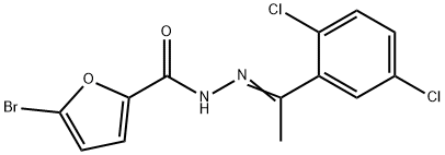 5-bromo-N'-[1-(2,5-dichlorophenyl)ethylidene]-2-furohydrazide 结构式