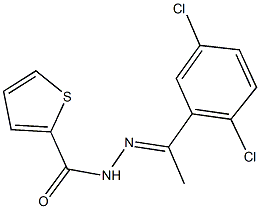 N'-[1-(2,5-dichlorophenyl)ethylidene]-2-thiophenecarbohydrazide 结构式