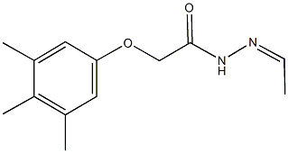 N'-ethylidene-2-(3,4,5-trimethylphenoxy)acetohydrazide 结构式