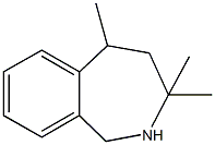 3,3,5-trimethyl-2,3,4,5-tetrahydro-1H-2-benzazepine 结构式