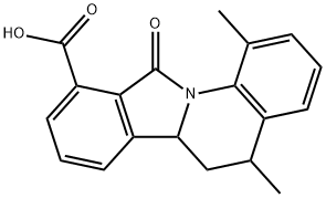 1,5-dimethyl-11-oxo-5,6,6a,11-tetrahydroisoindolo[2,1-a]quinoline-10-carboxylic acid 结构式