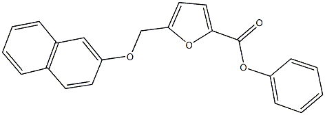 phenyl 5-[(2-naphthyloxy)methyl]-2-furoate 结构式