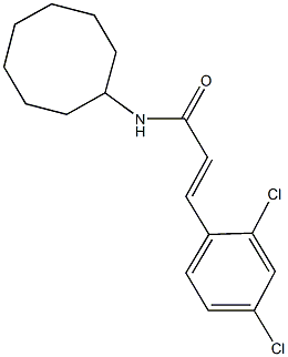 N-cyclooctyl-3-(2,4-dichlorophenyl)acrylamide 结构式