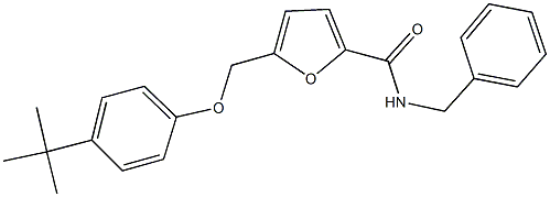 N-benzyl-5-[(4-tert-butylphenoxy)methyl]-2-furamide 结构式